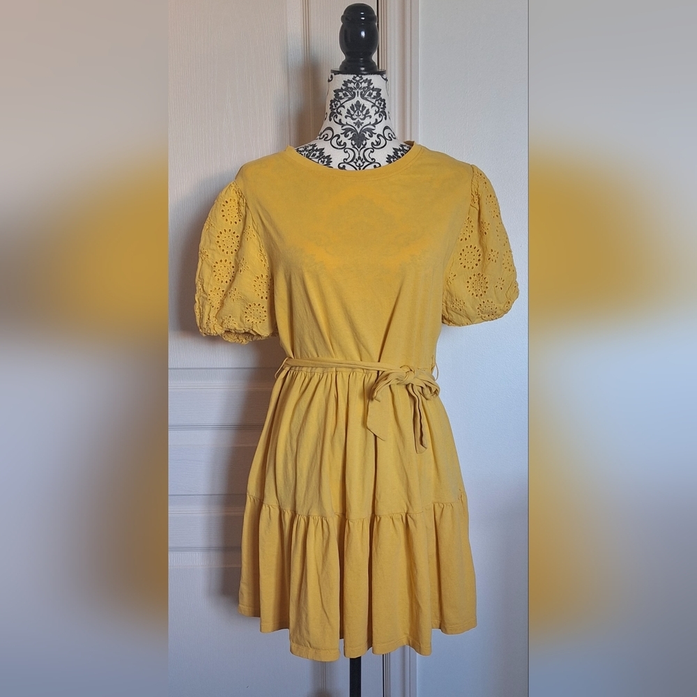 George size Large yellow dress excellent used condition